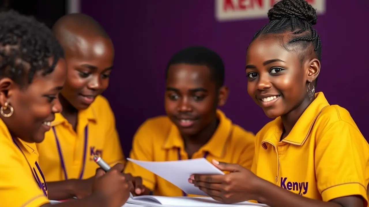 About Eduplace, Documenting education for kenyans. brand and accent colors are rich yellow and deep violet